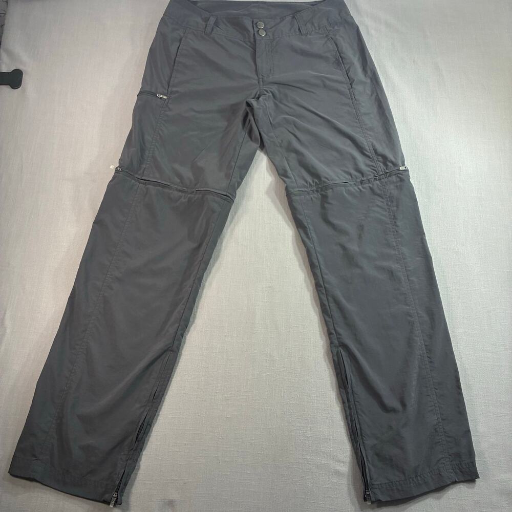 ExOfficio Insect Shield Women's Convertible Hiking Pants Gray Size 4 Zip Off